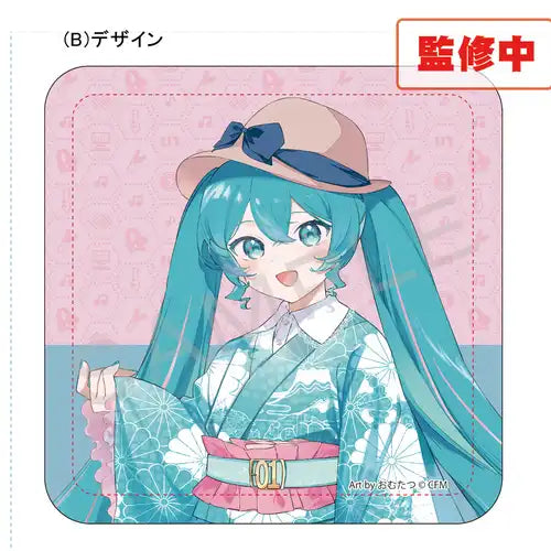 【再販】初音ミク×甲州印伝 ミニハンドタオル Bデザイン(手巾)※不設寄送《25年6月預定》 4580778921982