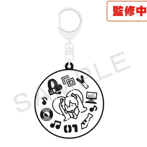 【再販】初音ミク×甲州印伝 ラバーキーホルダー(鎖匙扣)※不設寄送《25年6月預定》 4580778921999