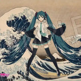 葛飾北斎×初音ミク シリアルナンバー入りA3アクリルパネル 冨嶽三十六景 神奈川沖浪裏(亞加力立牌)※不設寄送《25年1月預定》 4580781043497