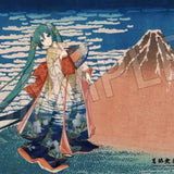 葛飾北斎×初音ミク シリアルナンバー入りA3アクリルパネル 冨嶽三十六景 凱風快晴(亞加力立牌)※不設寄送《25年1月預定》 4580781043503