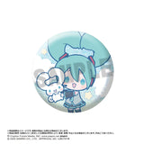 初音ミク×シナモロール トレーディンググリッター缶バッジ(襟章)(全套8個入)※不設寄送《25年6月預定》 4580790548686