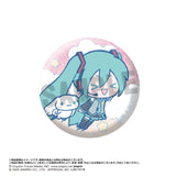 初音ミク×シナモロール トレーディンググリッター缶バッジ(襟章)(全套8個入)※不設寄送《25年6月預定》 4580790548686
