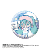 初音ミク×シナモロール トレーディンググリッター缶バッジ(襟章)(全套8個入)※不設寄送《25年6月預定》 4580790548686