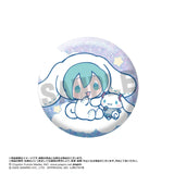 初音ミク×シナモロール トレーディンググリッター缶バッジ(襟章)(全套8個入)※不設寄送《25年6月預定》 4580790548686
