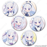 Re:ゼロから始める異世界生活 トレーディング缶バッジ エミリアがいっぱいVer. 特典付き[いっぱいシリーズ](襟章)(全套6個入)※不設寄送《24年3月預定》 4582507700189