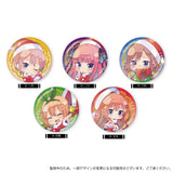 【再販】五等分の花嫁∬ メタリック缶バッジ 01 第1弾(襟章)(全套5個入)※不設寄送《25年5月預定》 4582594403291