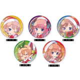 【再販】五等分の花嫁∬ メタリック缶バッジ 01 第1弾(襟章)(全套5個入)※不設寄送《25年5月預定》 4582594403291
