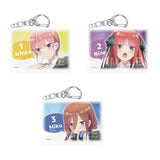 【再販】五等分の花嫁∬ ミニチュアキャンバスキーホルダー 01 第1弾 BOX B(鎖匙扣)(全套6個入)※不設寄送《25年5月預定》 4582594405431