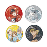 【再販】はたらく細胞 メタリック缶バッジ 01 第1弾(襟章)(全套9個入)※不設寄送《24年8月預定》 4582594405639