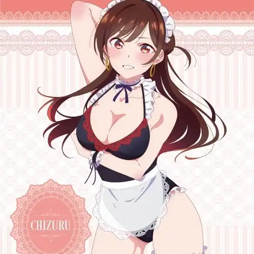 彼女、お借りします 描き下ろしB2タペストリー 水着メイドVer. 1 水原千鶴(掛布)※不設寄送《22年7月預定》 4582638212544