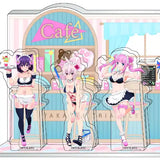 あやかしトライアングル 描き下ろしアクリルジオラマ 水着メイドVer.(亞加力立牌)※不設寄送《23年10月預定》 4582638237325