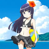 俺の妹がこんなに可愛いわけがない。 ラバーマット 黒猫/水着(橡膠枱墊)※不設寄送《23年12月預定》 4582651491568