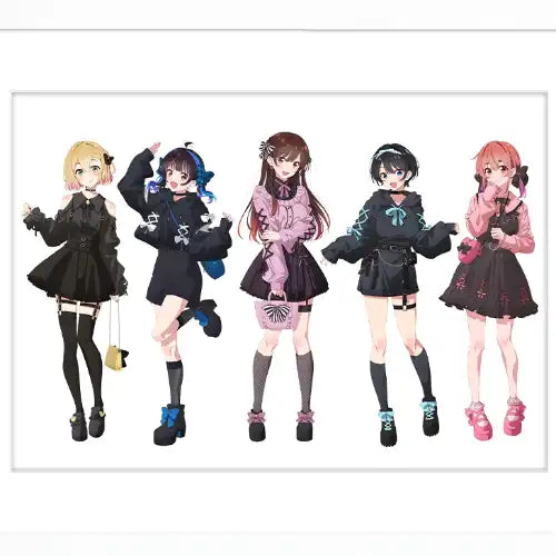 彼女、お借りします 描き下ろしキャラファイングラフ ゴシック風デート服 A4(複製原画)※不設寄送《24年9月預定》 4582651502394