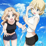 ガールズ&パンツァー 最終章 のれん ダージリン&ケイ(暖簾)※不設寄送《25年3月預定》 4582651507016