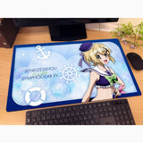 戦姫絶唱シンフォギアXV 描き下ろしラバーマット 切歌/マリンセーラー水着(橡膠枱墊)※不設寄送《25年4月預定》 4582651516803