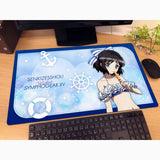 戦姫絶唱シンフォギアXV 描き下ろしラバーマット 未来/マリンセーラー水着(橡膠枱墊)※不設寄送《25年4月預定》 4582651516810