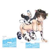 ドルフィンウェーブ 特大アクリルスタンド 山葉由芽(牛柄ビキニ)(亞加力立牌)※不設寄送《25年2月預定》 4582651519033