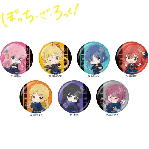 ぼっち・ざ・ろっく! 缶バッジ 01(襟章)(全套7個入)※不設寄送《24年4月預定》 4582689091181
