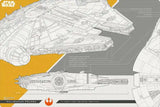 ブシロード ラバーマットコレクション V2 Vol.575 STAR WARS ミレニアム・ファルコン(橡膠枱墊)※不設寄送《23年3月預定》 4582692207555