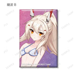 アズールレーン 描き起こしイラスト 水着Ver. トレーディングスクエア缶バッジ(襟章)(全套10個入)※不設寄送《24年4月預定》 4582711675402