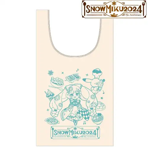 SNOW MIKU 2024 雪ミク Art by 一束 マルシェバッグ※不設寄送《24年6月預定》 4582711805212