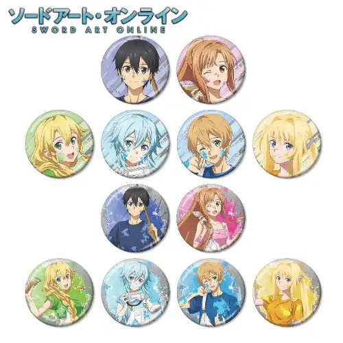 ソードアート・オンライン 描き下ろし ペイントスタイルVer. トレーディングメタリック缶バッジ(襟章)(全套12個入)※不設寄送《24年9月預定》 4582711820000