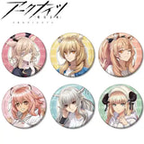 アークナイツ 描き起こしイラスト ショッピングVer. トレーディンググリッター缶バッジ Ver.B(襟章)(全套6個入)※不設寄送《24年9月預定》 4582711841753