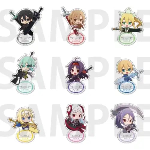 ソードアート・オンライン トレーディングアクリルスタンド デフォルメ(亞加力立牌)(全套9個入)※不設寄送《24年10月預定》 4582741306178