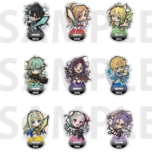 ソードアート・オンライン イートゥーン トレーディングアクリルスタンド(亞加力立牌)(全套9個入)※不設寄送《24年12月預定》 4582741307021