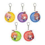 アクリルキーホルダー 五等分の花嫁∽ 03 らいはコーデVer.(ミニキャライラスト)(全套5個入)※不設寄送《24年11月預定》 4582793452953