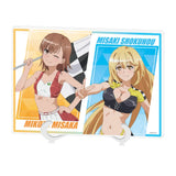 アクリルアートボード A5サイズ とある科学の超電磁砲T 11 御坂美琴&食蜂操祈 レースクイーンVer.(描き下ろしイラスト)(亞加力立牌)※不設寄送《24年11月預定》 4582793476171