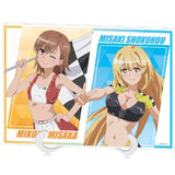 アクリルアートボード A5サイズ とある科学の超電磁砲T 11 御坂美琴&食蜂操祈 レースクイーンVer.(描き下ろしイラスト)(亞加力立牌)※不設寄送《24年11月預定》 4582793476171
