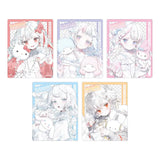 アクリルカード 夏炉×サンリオキャラクターズ 01 コラボイラスト(亞加力收藏卡)(全套5個入)※不設寄送《25年5月預定》 4582793481922