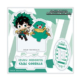 アクリルスタンドプレート 僕のヒーローアカデミア×ちびゴジラ 01 緑谷&ちびゴジラ(ミニキャライラスト)(亞加力立牌)※不設寄送《25年3月預定》 4582793499460