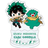 アクリルスタンドプレート 僕のヒーローアカデミア×ちびゴジラ 01 緑谷&ちびゴジラ(ミニキャライラスト)(亞加力立牌)※不設寄送《25年3月預定》 4582793499460
