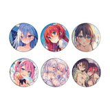 缶バッジ 四姉妹は夜をおまちかね 01 公式イラスト(襟章)(全套6個入)※不設寄送《25年4月預定》 4582793525237