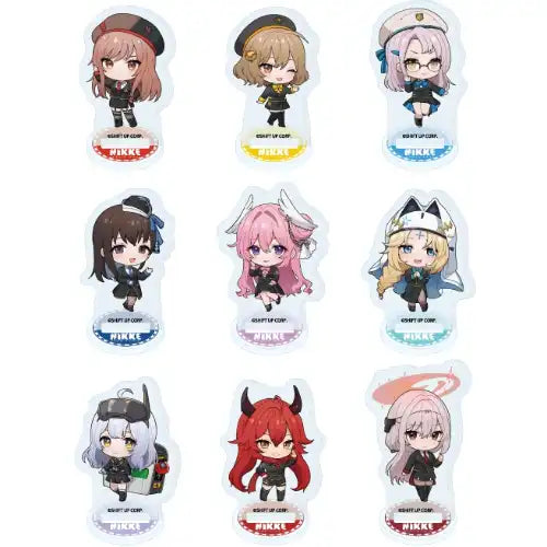 アクリルぷちスタンド 勝利の女神:NIKKE 01 ミニキャライラスト(亞加力立牌)(全套9個入)※不設寄送《25年2月預定》 4582793528023