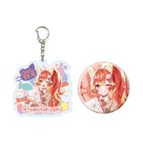 アクリルキーホルダー&缶バッジセット にゃんたじあ! 03 若魔陽エル 2024誕生日Ver.(公式イラスト)※不設寄送《25年5月預定》 4582793547413