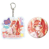 アクリルキーホルダー&缶バッジセット にゃんたじあ! 03 若魔陽エル 2024誕生日Ver.(公式イラスト)※不設寄送《25年5月預定》 4582793547413