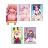 キャンバスボードミニ 小林さんちのメイドラゴン 01 公式イラスト(帆布畫)(全套5個入)※不設寄送《25年7月預定》 4582793552110