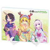 アクリルアートボード A5サイズ 小林さんちのメイドラゴン 01 トール&カンナ&エルマ 着物Ver.(描き下ろしイラスト)(亞加力立牌)※不設寄送《25年7月預定》 4582793552189