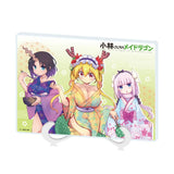 アクリルアートボード A5サイズ 小林さんちのメイドラゴン 01 トール&カンナ&エルマ 着物Ver.(描き下ろしイラスト)(亞加力立牌)※不設寄送《25年7月預定》 4582793552189
