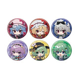 缶バッジ 東方Project 04 病みかわいいVer.(ミニキャライラスト)(襟章)(全套6個入)※不設寄送《25年6月預定》 4582793553391