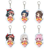 アクリルキーホルダー アイドルマスター シンデレラガールズ 08 クレープ屋Ver.(ミニキャライラスト)(亞加力鎖匙扣)(全套6個入)※不設寄送《25年6月預定》 4582793557115