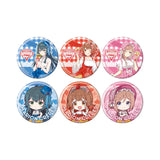 缶バッジ 学園アイドルマスター 03 クレープ風ドレスVer.(描き下ろし&ミニキャライラスト)(襟章)(全套6個入)※不設寄送《25年6月預定》 4582793565028