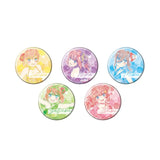 缶バッジ5個セット 五等分の花嫁* 01 集合デザイン(SPARKLY PAINT)(襟章)(全套5個入)※不設寄送《25年5月預定》 4582793567954