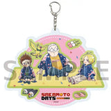 デカアクリルキーホルダー SAKAMOTO DAYS 05 坂本太郎&朝倉シン&眞霜平助 花見Ver.(グラフアートイラスト)(亞加力鎖匙扣)※不設寄送《25年7月預定》 4582793586115