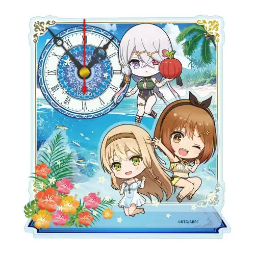 ライザのアトリエ -常闇の女王と秘密の隠れ家- ぷちちょこミニアクリル置時計 水着Ver.(亞加力立牌時鐘)※不設寄送《24年2月預定》 4589830073492