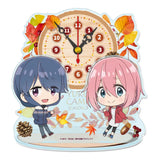 ゆるキャン△ SEASON3 ぷちちょこミニアクリル置時計(亞加力立牌時鐘)※不設寄送《24年11月預定》 4589830078206