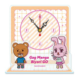 増田こうすけ劇場 ギャグマンガ日和GO ぷちちょこミニアクリル置時計 うさみちゃん&クマ吉くん(亞加力立牌時鐘)※不設寄送《25年11月預定》 日版 全數$198 / ※不設寄送 / 25年9月22日